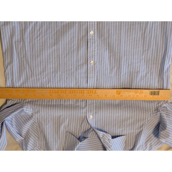 Rails Stina Oxford Blue & White Stripe Button Down Dress Office Shirt Sz M - Picture 7 of 10